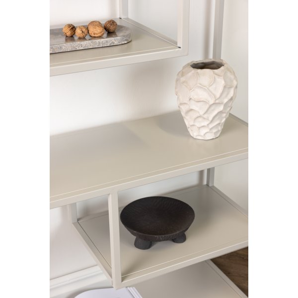 B�cherregal aus Stahl - Beige