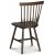 Trn Stuhl aus braun gebeiztem Holz + Mbelpflegeset fr Textilien