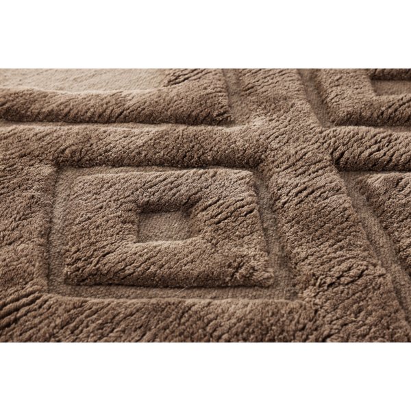 Dahlien-Wollteppich - Dunkelbraun Dahlien-Wollteppich - Dunkelbraun