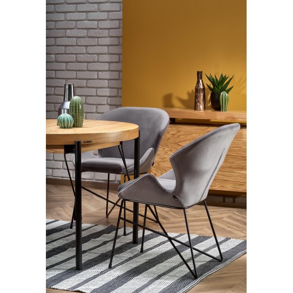 Dante Esstisch 100-300 cm - Eiche/Schwarz