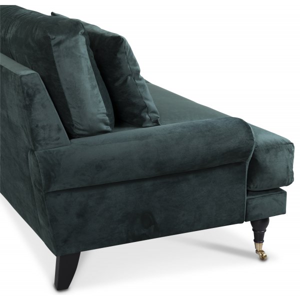 Adena 2-Sitzer Sofa - Waldgrner Samt Velours