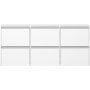 Skyline Schuhschrank 153 x 17,5 x 70 cm - Wei