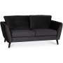 Country 2-Sitzer-Sofa - Anthrazitgrau (Samt)
