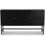 Carl Sideboard mit 3 Tren - schwarz gebeizte Eiche