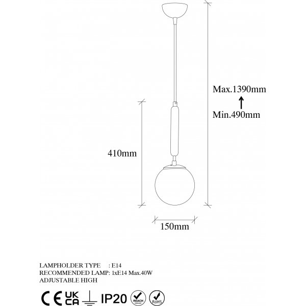 King Deckenleuchte 11452 - Gold