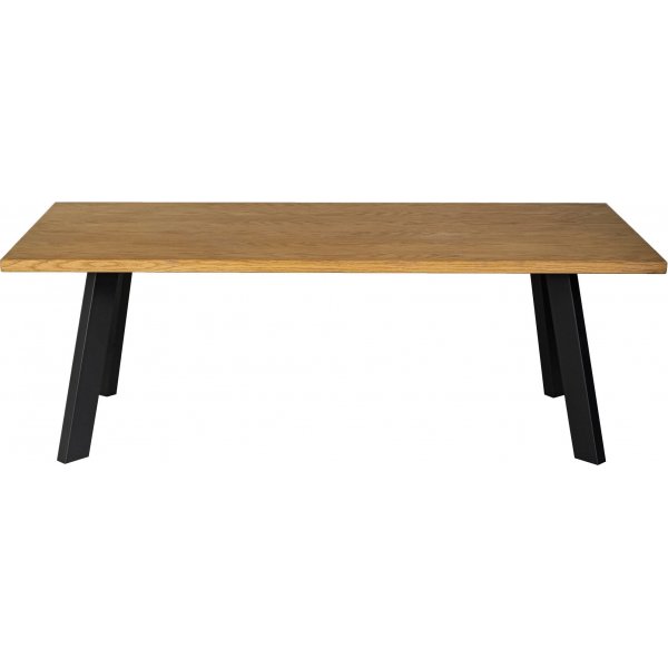 Lnglicher Couchtisch Freddy aus gelter Eiche - 130x65 cm