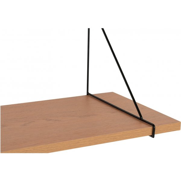 Chiba Wandregal 80 cm - Natur/Schwarz