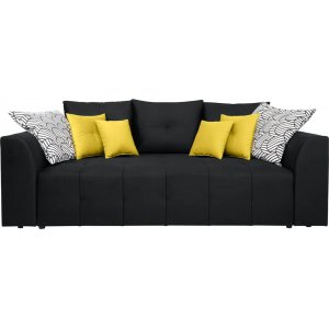 Royal 3-Sitzer Schlafsofa - Schwarz