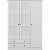 Capeto Kleiderschrank mit Spiegeltren, 135 cm - Wei