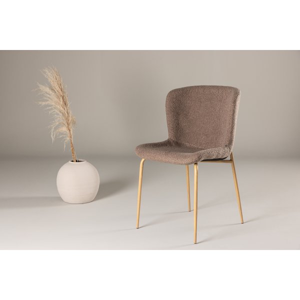 Modesto Esszimmerstuhl - Braunes Boucl