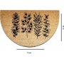 Diza Fumatte Beige/Schwarz - 40 x 75 cm