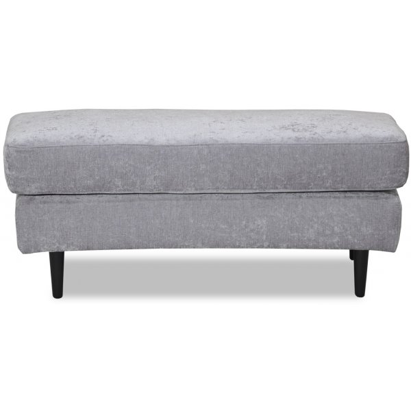 Gotland geschwungener Fußhocker - Oxford grau Gotland geschwungener Fußhocker - Oxford grau