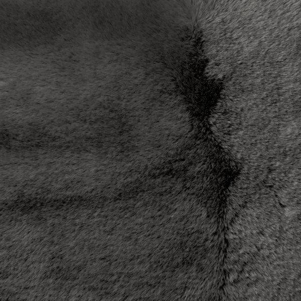 Flauschiges Dekokissen Grau - 40 x 60 cm