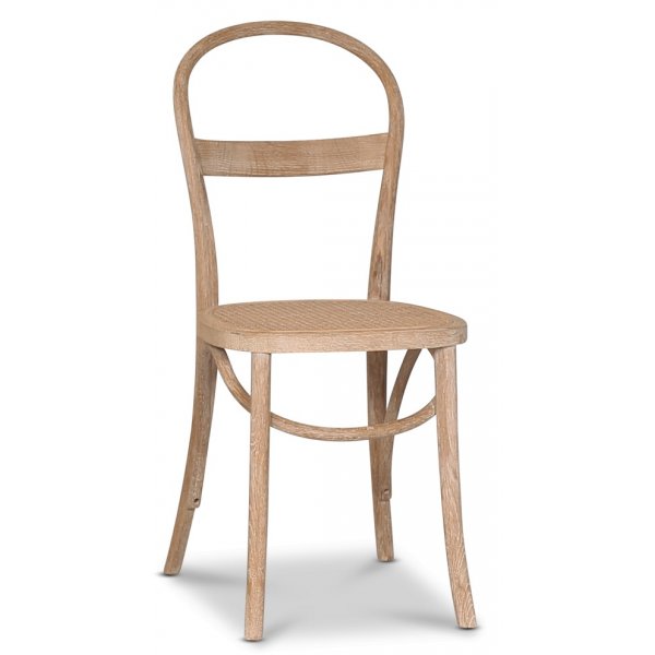 Danderyd No.16 Stuhl - Wei pigmentierte Eiche/Rattan