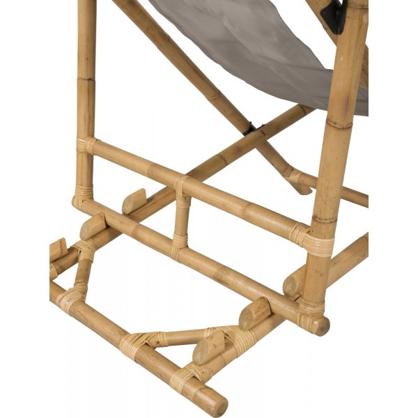 Sonnenliege aus Rohrgeflecht - Grau/Natur Sonnenliege aus Rohrgeflecht - Grau/Natur