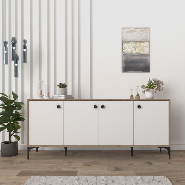 Eidur Sideboard - Eiche/Weiß Eidur Sideboard - Eiche/Weiß