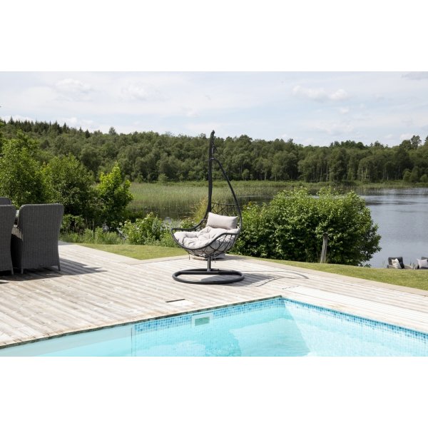 Vide Hngesessel - Schwarz/Grau