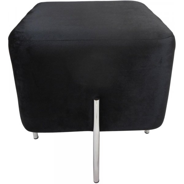 Hocker Maude - Schwarz/Chrom Hocker Maude - Schwarz/Chrom