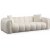 Puffy 3-Sitzer-Sofa - Wei