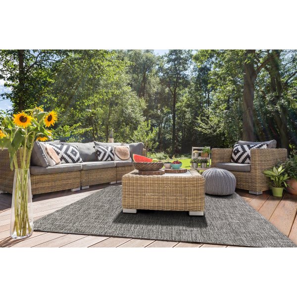 Flachgewebter Teppich Capri Anthrazit Flachgewebter Teppich Capri Anthrazit