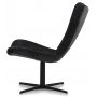 Rot gesprenkelter Designer-Sessel - Dunkelgrau (Samt)