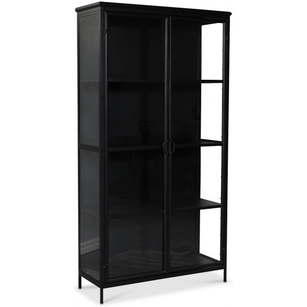 Industry Vitrinenschrank aus Metall - Metall / Glas