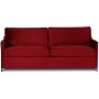 Petit 3-Sitzer-Sofa loser Bezug - Rot (Samt)