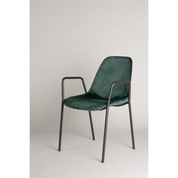 Kl�desholmen Esszimmerstuhl - Schwarz/Dunkelgr�n