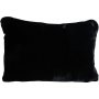Weicher Kissenbezug 60x40 cm - Schwarz