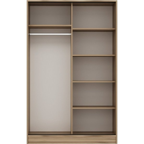 Kapusta Kleiderschrank 120 cm - Eiche/Stein Kapusta Kleiderschrank 120 cm - Eiche/Stein