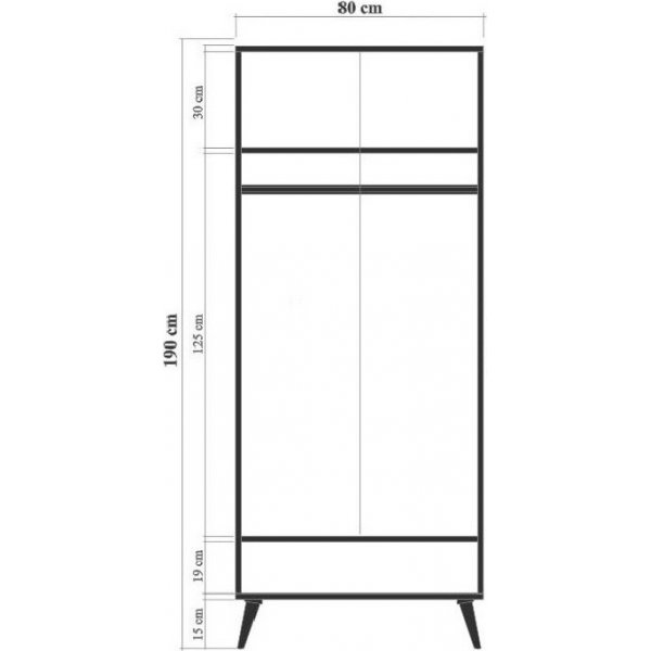 City Form Kleiderschrank - Beige City Form Kleiderschrank - Beige