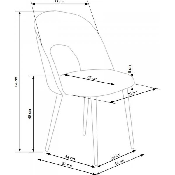 Cadeira Esszimmerstuhl 384 - Grn
