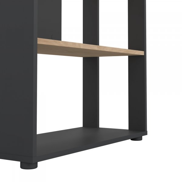 Sign-B�cherregal - Mattgrau/Hickory