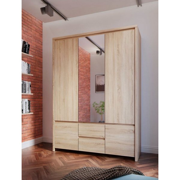 Kleiderschrank Filippa - Eiche hell