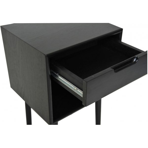 Emma Nachttisch XL - Schwarzes Eichenfurnier