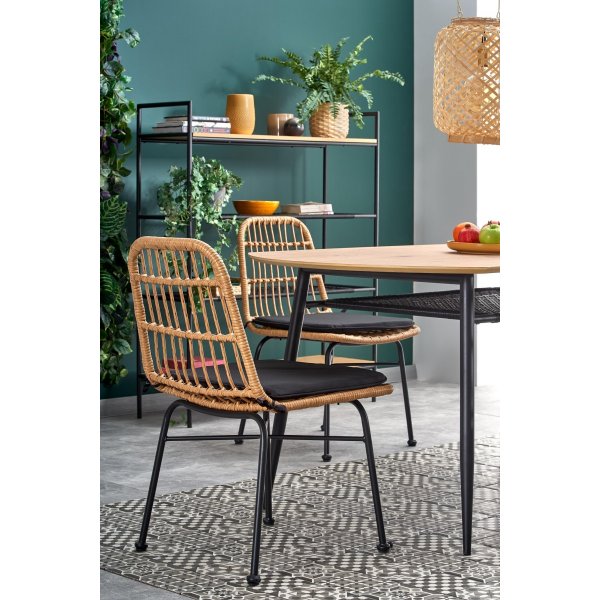 Rankin Esstisch 160 cm - Eiche/schwarz Rankin Esstisch 160 cm - Eiche/schwarz