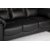 Lotas 3-Sitzer-Sofa aus schwarzem PU COPY