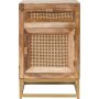 Luna Nachttisch mit Schublade und Schrank - Holz