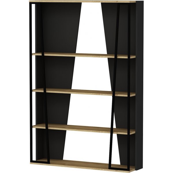 Lissa B�cherregal - Saphireiche/Schwarz