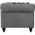 Chesterfield Royal 3-Sitzer Sofa - Grauer Samt + Mbelpflegeset fr Textilien