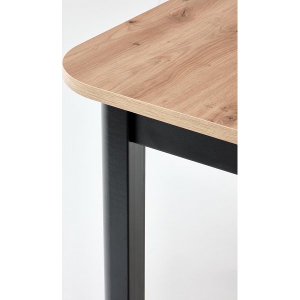 Bloom ausziehbarer Esstisch 90x160-240 cm - Eiche / Schwarz Bloom ausziehbarer Esstisch 90x160-240 cm - Eiche / Schwarz