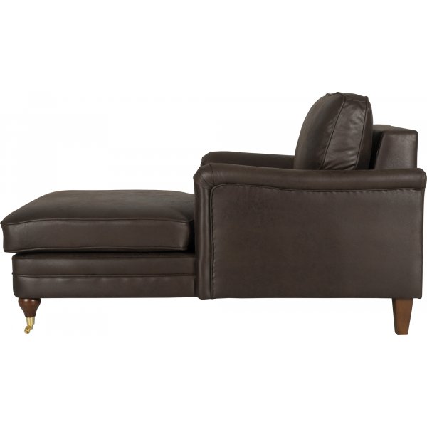 Howard Watford Deluxe Diwan-Sessel - Vintage-braunes Kunstleder Howard Watford Deluxe Diwan-Sessel - Vintage-braunes Kunstleder