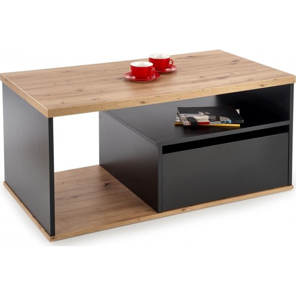 Anselmo Couchtisch 110 x 60 cm - Schwarz