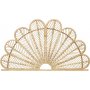 Peacock Bett Kopfteil (Passend fr Betten 160-180 cm) - Rattan/natur