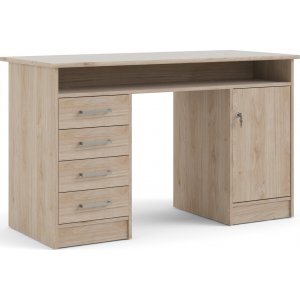 Function Plus Schreibtisch 126 x 55 x 75,6 cm - Hickory