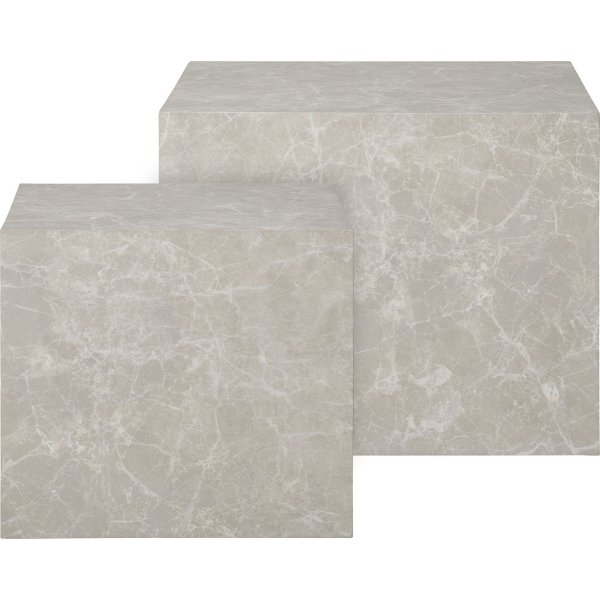 Prager Couchtisch-Set - Marmoroptik Prager Couchtisch-Set - Marmoroptik