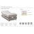 Comfort graues verstellbares Bett - jede Breite + Mbelpflegeset fr Textilien