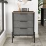 Vista Kommode - Braun/Beton/Anthrazit