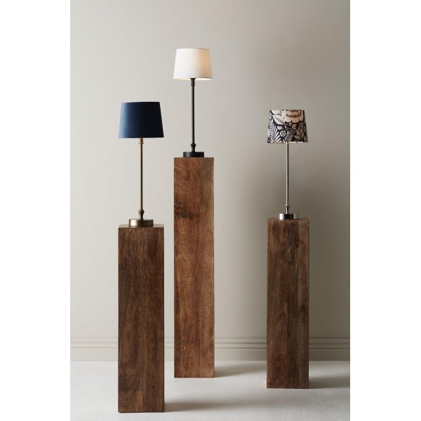 Liam Tischlampe - Blau/Weiß/Chrom - 59 cm Liam Tischlampe - Blau/Weiß/Chrom - 59 cm