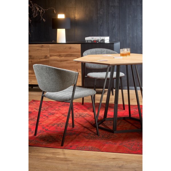 Genevieve Esstisch 110 x 95 cm - Schwarz Genevieve Esstisch 110 x 95 cm - Schwarz